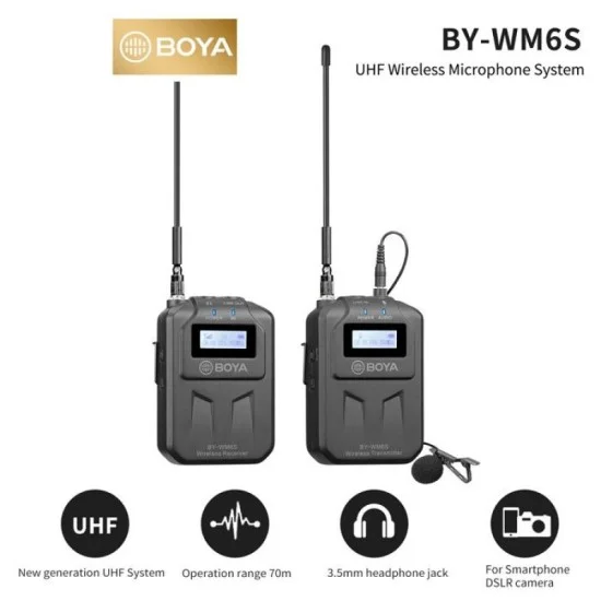 BOYA UHF Wirless Microphone (Eco-Friendly)